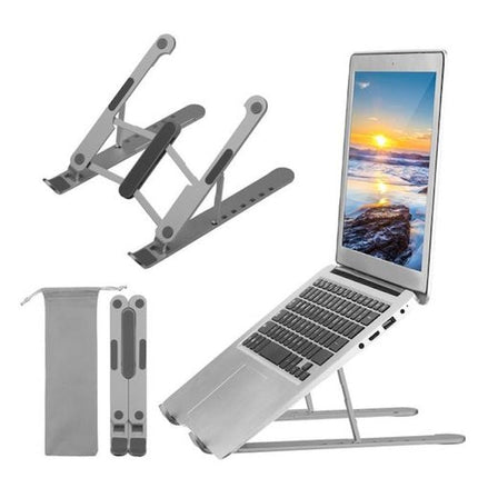 Creative Foldable Adjustable Laptop Stand Bracket, Cell Phone Holder, Reading Stand, Lazy Bracket with 7 Angle Adjustment Stand