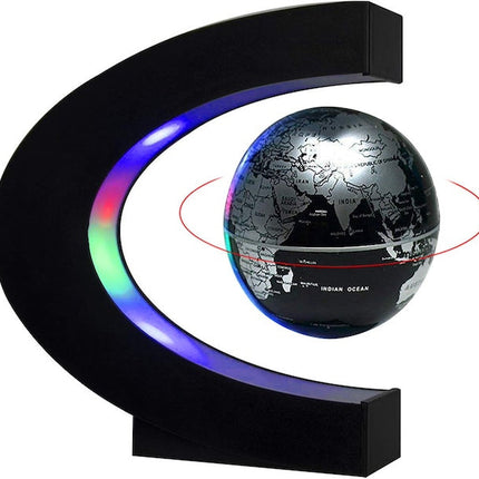 LED Light Table Lamp, Anti-Gravity Floating Global World Map, Magnetic Levitation Floating World Map, Globe Light Lamp