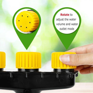4-Head Agriculture Atomizer Nozzles Sprayer Home Garden Lawn Water Sprinkler, Rotating nozzle with Multi-Hole Design