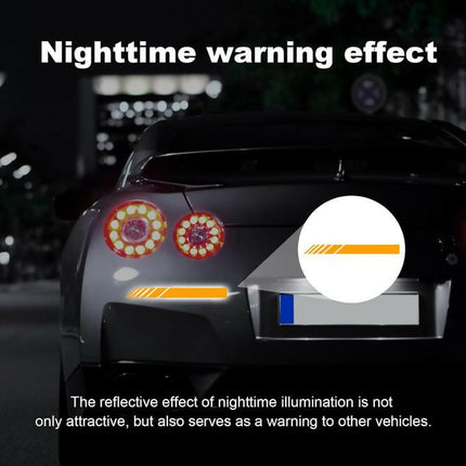 Car Rear View Mirror Stickers, Waterproof Vinyl Auto Side Rearview Mirror Stripes - 2 pcs
