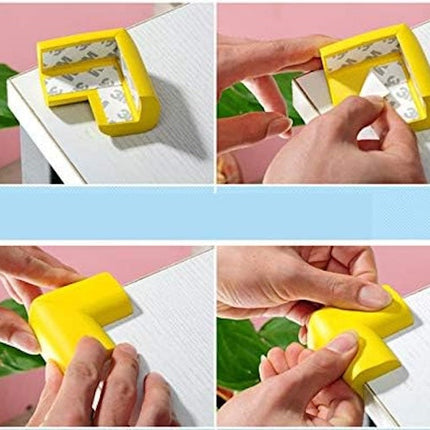 Baby Safety Silicone Protector, Children Anticollision Guards, Table Corner Edges Protection Cover - 4 pieces
