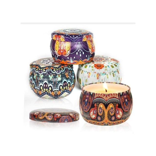 Scented Candles, 100% Soy Wax Scented Candles, Natural Soy Wax Travel Tin Candle, Candle Set for Special Days like Birthdays
