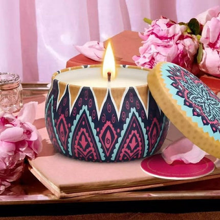 Scented Candles, 100% Soy Wax Scented Candles, Natural Soy Wax Travel Tin Candle, Candle Set for Special Days like Birthdays
