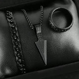 4-Piece Men's Quartz Watch Gift Set with Steel Accessories