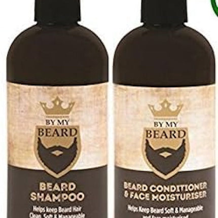 By My Beard Shampoo + Oil Spray + Conditioner & Face Moisturizer, Gift Pack, Made In UK
