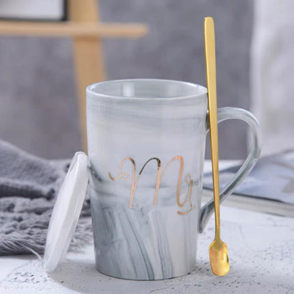 Mr. and Mrs. Mugs Set - Wedding Gifts for Couple, Engagement Bridal Shower Gift Unique Anniversary Married Couple Gift