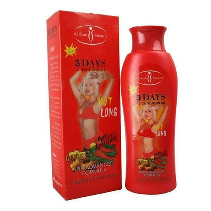 Aichun Beauty 3 Days Slimming Cream – Hot Chilli & Ginger Fat Burner Gel (200ml)
