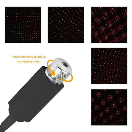LED Car Roof Star Night Light Projector Atmosphere Galaxy Lamp USB Decorative Lamp