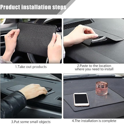Car Dashboard Antislip Mat, Anti-Slip Car Pads, Magic Dashboard Sticky Adhesive Pad Mat, Dashboard Grip Mat