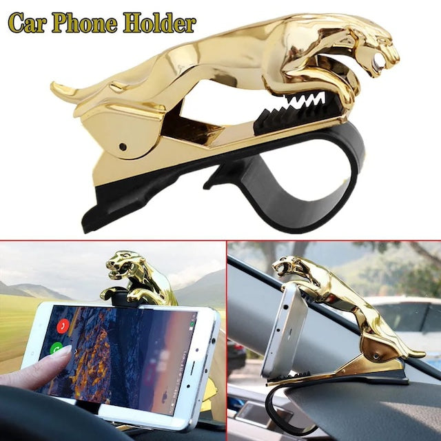 Jaguar Phone Holder, 360° Rotating Phone Holder, Jaguar 360 Degree Cell Mount Stand, Bracket Car Dashboard Phone Holder