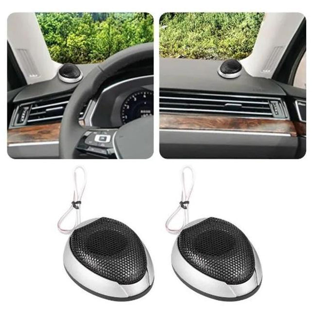 2 Pieces 350W Car Super Power Tweeters Speakers + 2 Stickers