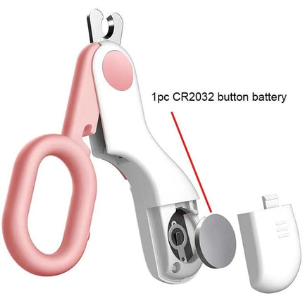 Professional Cat & Puppy Small Pet Nail Clipper Cutter Scissors + LED Light