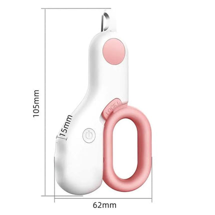 Professional Cat & Puppy Small Pet Nail Clipper Cutter Scissors + LED Light
