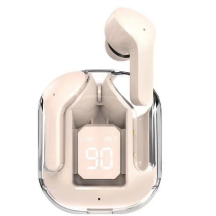 New Mini Transparent Wireless Bluetooth Headset Digital Display ENC Noise Reduction True Wireless Sports Music