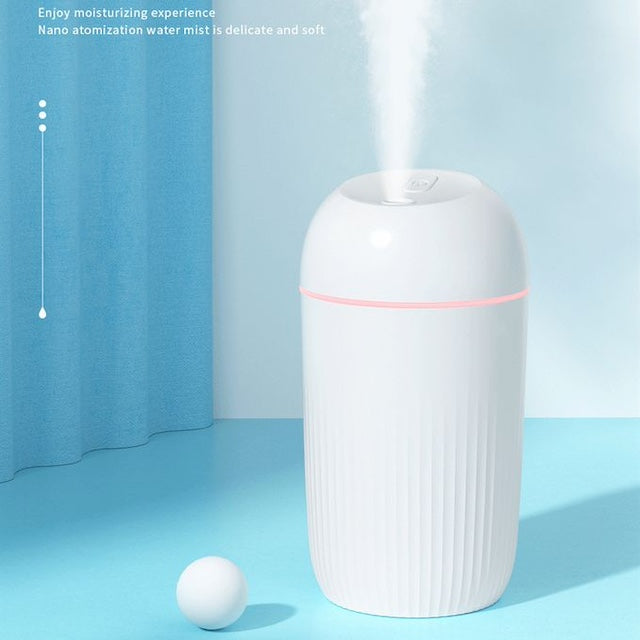 Colourful Nightlight Humidifier, USB Quiet Air Humidifier Night Light Aroma Diffuser with Automatic Shutdown - 420ml