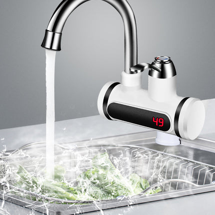 Kitchen Electric Water Tap  Water Heater Temperature Display Cold Heating Faucet Hot Water Faucet Heater