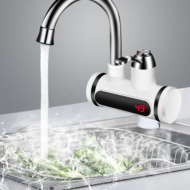 Kitchen Electric Water Tap  Water Heater Temperature Display Cold Heating Faucet Hot Water Faucet Heater