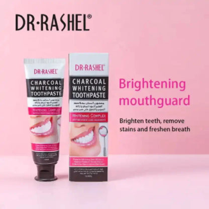 Dr Rashel Charcoal Whitening Toothpaste – Deep Clean, Fresh Breath & Natural Teeth Whitening