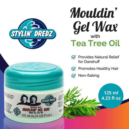 M & M Dreadlock Gel Wax - Mouldin' - Loc N Twist With Tea Tree Oil