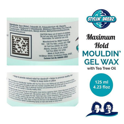 M & M Dreadlock Gel Wax - Mouldin' - Loc N Twist With Tea Tree Oil