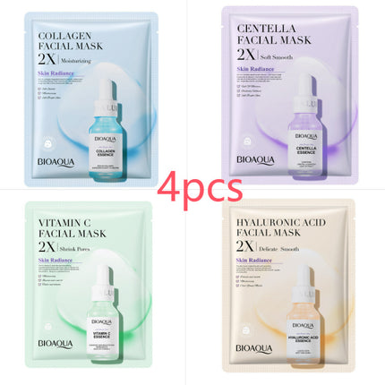 Collagen Face Mask Moisturizing Firming Face Sheet Mask Hyaluronic Acid Facial Masks Beauty Skin Care Gel Skin Care