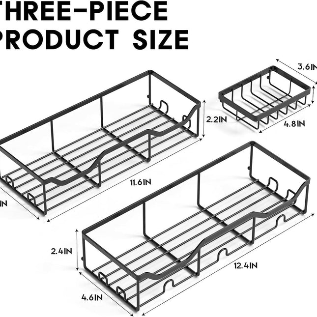 3pcs Set Shower Caddy Shelf