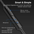Premium 2024 3.5mm Wired In-Ear Headphones: Bass Stereo Earbuds with Mic