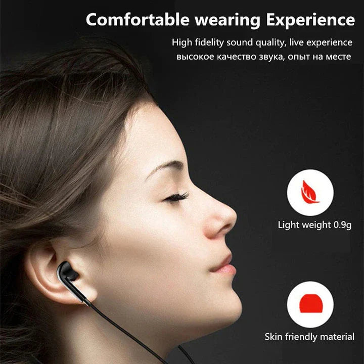 Premium 2024 3.5mm Wired In-Ear Headphones: Bass Stereo Earbuds with Mic