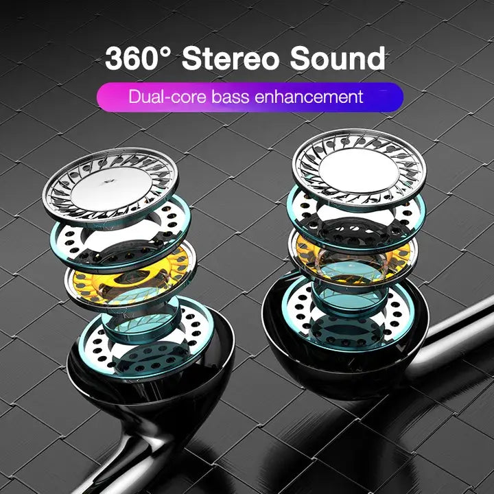 Premium 2024 3.5mm Wired In-Ear Headphones: Bass Stereo Earbuds with Mic