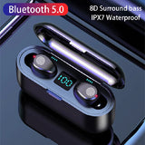 VEDO F9 Mini True Wireless Bluetooth Earbuds with LED Digital Screen