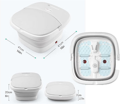 Electric Folding Footbath, Multi-function Electric Basin, Foot Spa Foot Bucket For Soaking Feet, Pedicure Bowl with Constant Temperature Heating