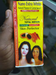 Nano extra white natural papaya and carrot lightening serum 30ml