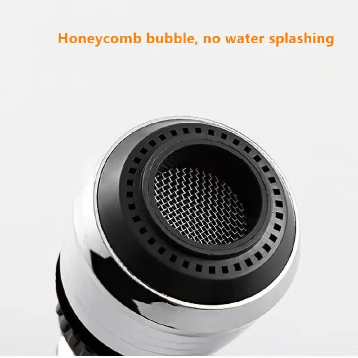 360-Degree Swivel Faucet Extender: Water Saving Nozzle Filter for Kitchen Sink