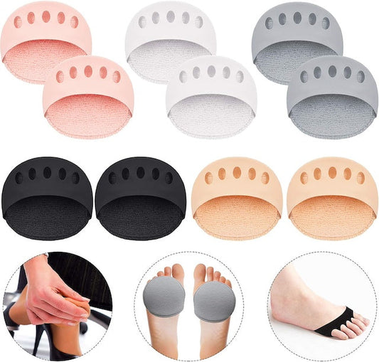 Forefoot Pad, Honeycomb Forefoot Pads, Foot Sweat Pads, Soft Ball of Foot Cushion Pads, Foot Fatigue Relief, Toe Pads