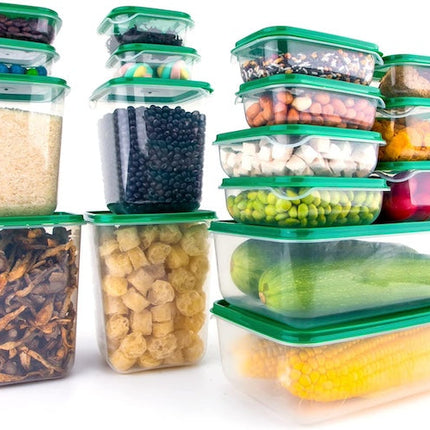 Airtight Food Storage Containers with Lids, Refrigerator Plastic Sealed Cans, Preservation Transparent Sealed Container Jars