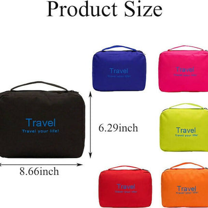 Large Capacity Oxford Material Make-Up/Toiletries Bag, Portable Shower Tote Bag, Large Waterproof Travel Makeup Bag