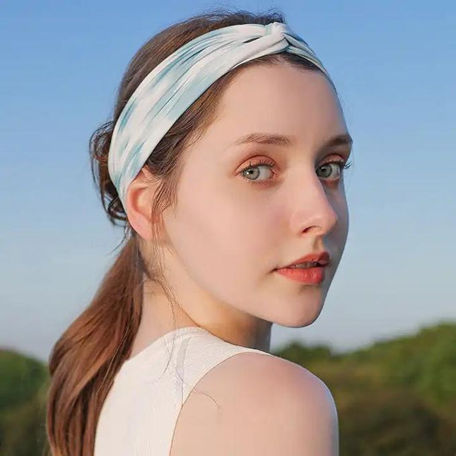 Elastic Non Slip Turban Headband for Women, Headwrap for Running Yoga Workout Outdoor
