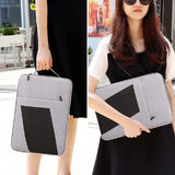 15.6-inch Portable Waterproof Laptop Sleeve: Multi-Layer Protective Liner Bag for Apple & iPad, Gray