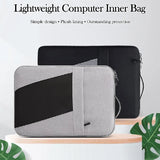 15.6-inch Portable Waterproof Laptop Sleeve: Multi-Layer Protective Liner Bag for Apple & iPad, Gray