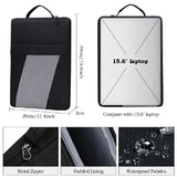 15.6-inch Portable Waterproof Laptop Sleeve: Multi-Layer Protective Liner Bag for Apple & iPad, Gray