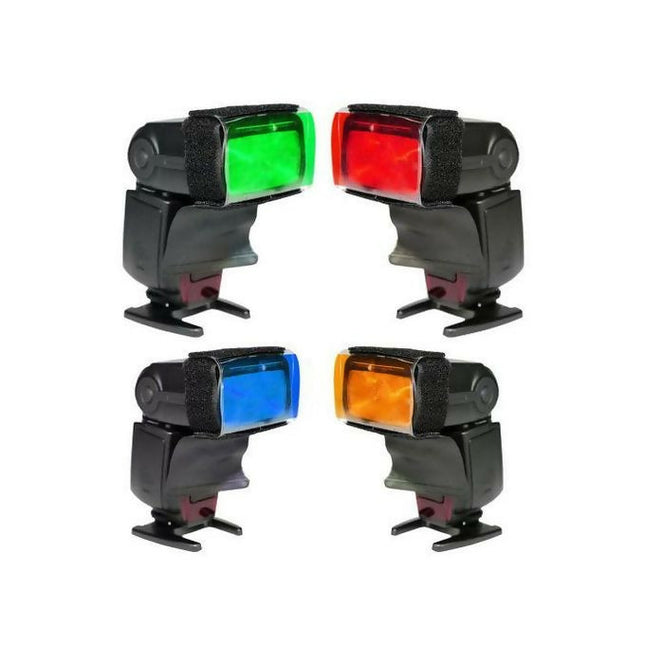 12pcs Flash Color Gel Filter Kit Lighting Diffuser