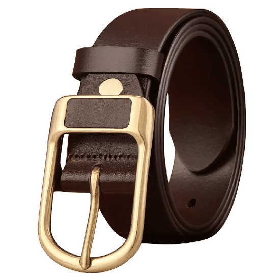 Vintage Men's PU Leather Belt Minimalist Needle Buckle