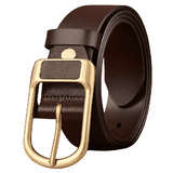 Vintage Men's PU Leather Belt Minimalist Needle Buckle