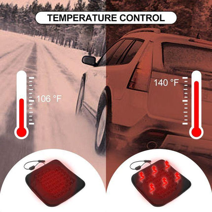 Auto Car SUV Heated Seat Cushion Pad Hot Cover Heater Warmer + 12V Controller