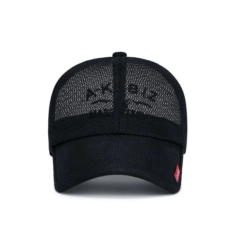 Solid Color Summer Mesh Baseball Cap Quick Dry Breathable Sun Protection Adjustable Snapback Hat
