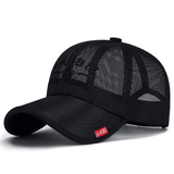Solid Color Summer Mesh Baseball Cap Quick Dry Breathable Sun Protection Adjustable Snapback Hat