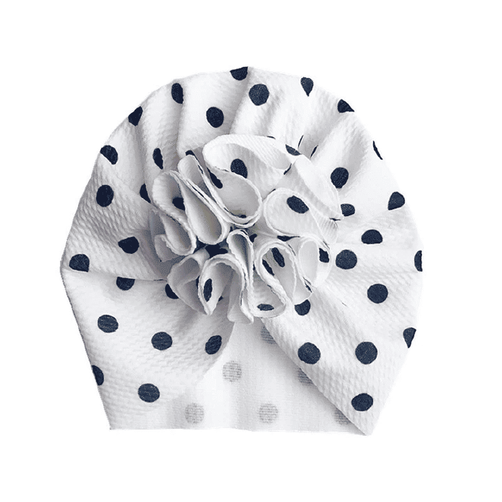 3-Pack Cute Floral Baby Turban & Beanie Caps for 0-18m Infant Girls