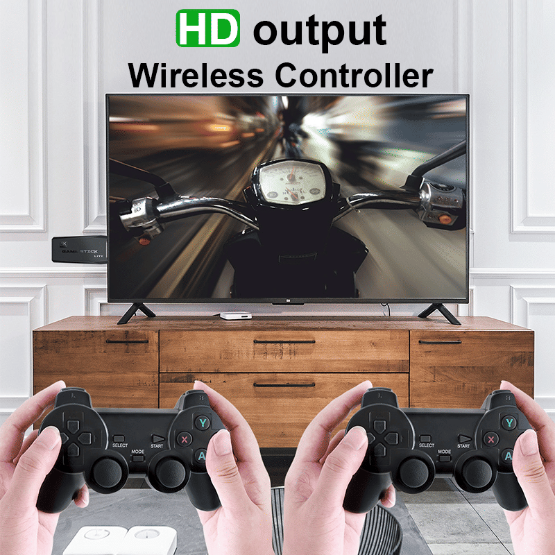 4K HD Retro Video Game Console Stick: 64GB Storage, 20000+ Classic Games