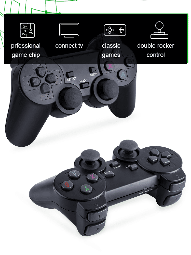 4K HD Retro Video Game Console Stick: 64GB Storage, 20000+ Classic Games