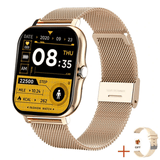 Premium Steel Smartwatch: Full Touch, Sport, Heart Rate, Bluetooth Call for All Phones